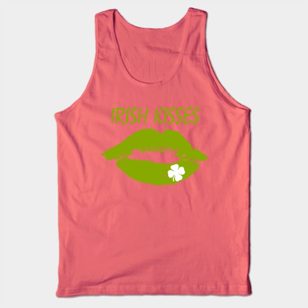 Irish Kisses, St Patrick's day, Irish clover Tank Top by hippyhappy